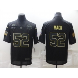 Men's Los Angeles Chargers #52 Khalil Mack Black Salute To Service Limited Stitched Jersey