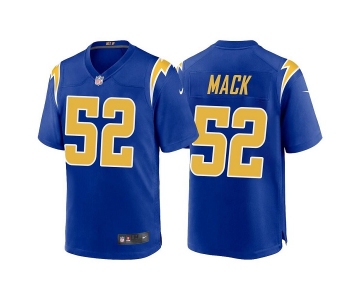 Men's Los Angeles Chargers #52 Khalil Mack Royal Vapor Untouchable Limited Stitched Jersey