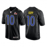 Men's Los Angeles Rams #10 Cooper Kupp 2022 Black Super Bowl LVI Game Stitched Jersey