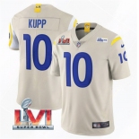 Men's Los Angeles Rams #10 Cooper Kupp 2022 Bone Super Bowl LVI Vapor Limited Stitched Jersey