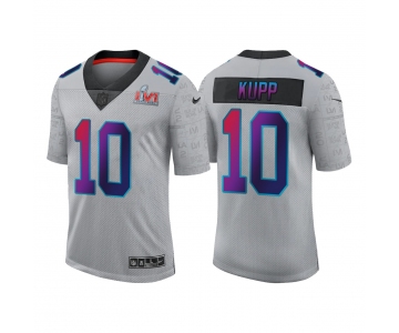 Men's Los Angeles Rams #10 Cooper Kupp 2022 Grey Super Bowl LVI Limited Stitched Jersey