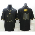 Men's Los Angeles Rams #10 Cooper Kupp Black Golden Edition Stitched NFL Nike Limited Jersey