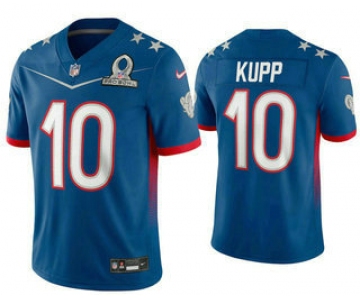 Men's Los Angeles Rams #10 Cooper Kupp Blue 2022 Pro Bowl Vapor Untouchable Stitched Limited Jersey