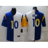 Men's Los Angeles Rams #10 Cooper Kupp Blue White Two Tone 2021 Vapor Untouchable Stitched Nike Limited Jersey