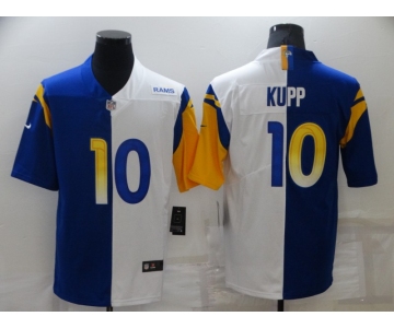 Men's Los Angeles Rams #10 Cooper Kupp Blue White Two Tone 2021 Vapor Untouchable Stitched Nike Limited Jersey