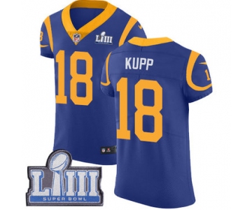 Men's Los Angeles Rams #18 Cooper Kupp Royal Blue Nike NFL Alternate Vapor Untouchable Super Bowl LIII Bound Elite Jersey