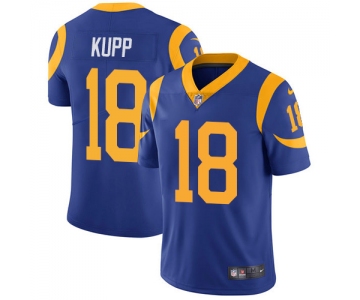 Nike Los Angeles Rams #18 Cooper Kupp Royal Blue Alternate Men's Stitched NFL Vapor Untouchable Limited Jersey