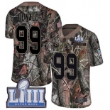 #99 Limited Aaron Donald Camo Nike NFL Men's Jersey Los Angeles Rams Rush Realtree Super Bowl LIII Bound