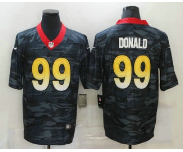Men's Los Angeles Rams #99 Aaron Donald 2020 Camo Limited Stitched Nike NFL Jersey