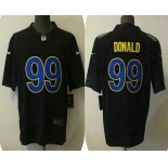 Men's Los Angeles Rams #99 Aaron Donald Black 2021 Vapor Untouchable Limited Stitched Jersey