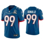 Men's Los Angeles Rams #99 Aaron Donald Blue 2022 Pro Bowl Vapor Untouchable Stitched Limited Jersey