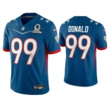 Men's Los Angeles Rams #99 Aaron Donald Blue 2022 Pro Bowl Vapor Untouchable Stitched Limited Jersey