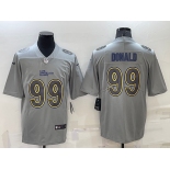 Men's Los Angeles Rams #99 Aaron Donald Grey Atmosphere Fashion Vapor Untouchable Stitched Limited Jersey