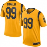 Men's Los Angeles Rams #99 Aaron Donald Nike Gold Color Rush Legend Jersey