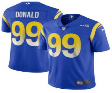 Men's Los Angeles Rams #99 Aaron Donald Royal Blue 2020 NEW Vapor Untouchable Stitched NFL Nike Limited Jersey