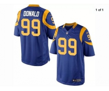 Men's Los Angeles Rams #99 Aaron Donald Royal Blue Alternate Nike Game Jersey