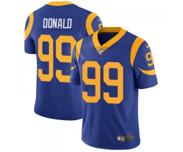 Men's Nike Los Angeles Rams #99 Aaron Donald Royal Blue Alternate Stitched NFL Vapor Untouchable Limited Jersey