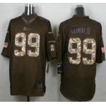 Men's St. Louis Rams #99 Aaron Donald Green Salute to Service 2015 NFL Nike Limited Jersey