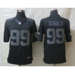 Nike St. Louis Rams #99 Aaron Donald Black Impact Limited Jersey