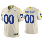 Men's Los Angeles Rams Customized Vapor Bone NFL Stitched Limited Jersey