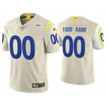 Men's Los Angeles Rams Customized Vapor Bone NFL Stitched Limited Jersey