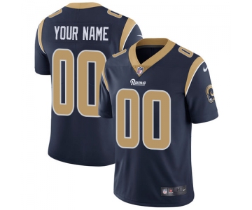 Men's Nike Los Angeles Rams Navy Customized Vapor Untouchable Player Limited Jersey