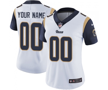 Women's Nike Los Angeles Rams White Customized Vapor Untouchable Player Limited NFL Jersey