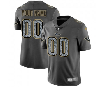 Youth Nike Los Angeles Rams Customized Gray Static Vapor Untouchable Jersey