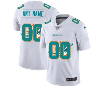 Nike Miami Dolphins Customized White Team Big Logo Vapor Untouchable Limited Jersey