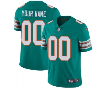 Youth Nike Miami Dolphins Alternate Aqua Green Stitched Customized Vapor Untouchable Limited NFL Jersey