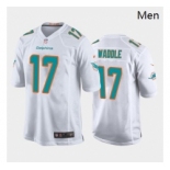 Men Miami Dolphins #17 Jaylen Waddle Aqua White 2021 Draft Jersey