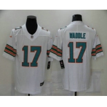 Men's Miami Dolphins #17 Jaylen Waddle White 2020 Color Rush Stitched NFL Nike Limited Jersey