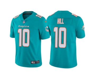 Men’s Miami Dolphins #10 Tyreek Hill Aqua Vapor Untouchable Limited Stitched Football Jersey