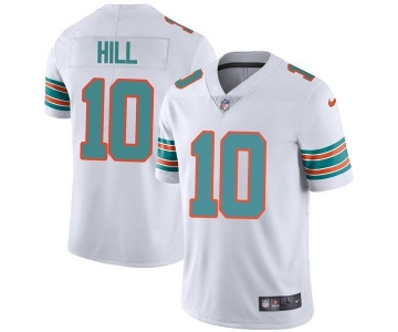 Men's Miami Dolphins #10 Tyreek Hill White Color Rush Limited Stitched Football Jersey