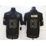 Men's Miami Dolphins #13 Dan Marino Black 2020 Salute To Service Stitched NFL Nike Limited Jersey