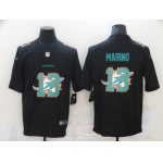Men's Miami Dolphins #13 Dan Marino Black 2020 Shadow Logo Vapor Untouchable Stitched NFL Nike Limited Jersey