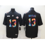 Men's Miami Dolphins #13 Dan Marino Multi-Color Black 2020 NFL Crucial Catch Vapor Untouchable Nike Limited Jersey