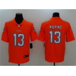 Men's Miami Dolphins #13 Dan Marino Orange 2017 Vapor Untouchable Stitched NFL Nike Limited Jersey