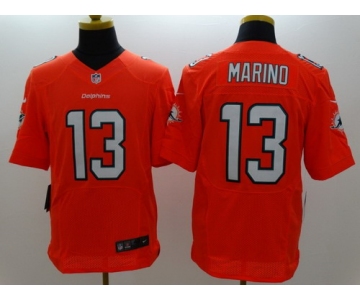 Nike Miami Dolphins #13 Dan Marino 2013 Orange Elite Jersey