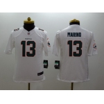 Nike Miami Dolphins #13 Dan Marino 2013 White Limited Kids Jersey