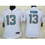 Nike Miami Dolphins #13 Dan Marino 2013 White Limited Womens Jersey