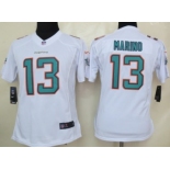 Nike Miami Dolphins #13 Dan Marino 2013 White Limited Womens Jersey
