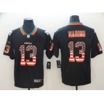 Nike Miami Dolphins #13 Dan Marino Black USA Flag Fashion Limited Jersey