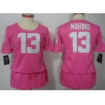 Nike Miami Dolphins #13 Dan Marino Breast Cancer Awareness Pink Womens Jersey