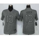 Women's Miami Dolphins #13 Dan Marino Nike Gray Gridiron NFL Gray Limited Jersey