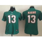Youth Miami Dolphins #13 Dan Marino 2013 Nike Green Game Jersey
