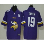Men's Minnesota Vikings #19 Adam Thielen Purple 2020 Big Logo Number Vapor Untouchable Stitched NFL Nike Fashion Limited Jersey