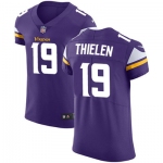 Men's Nike Minnesota Vikings #19 Adam Thielen Purple Team Color Stitched NFL Vapor Untouchable Elite Jersey