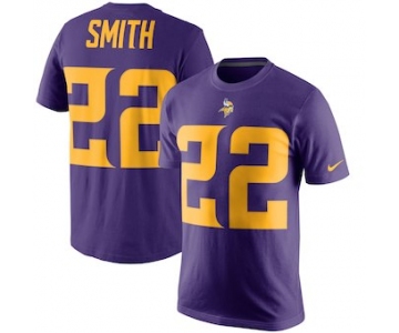 Men's Minnesota Vikings Harrison Smith Nike Purple Color Rush Player Pride Name & Number T-Shirt