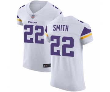 Men's Nike Minnesota Vikings #22 Harrison Smith White Stitched NFL Vapor Untouchable Elite Jersey
